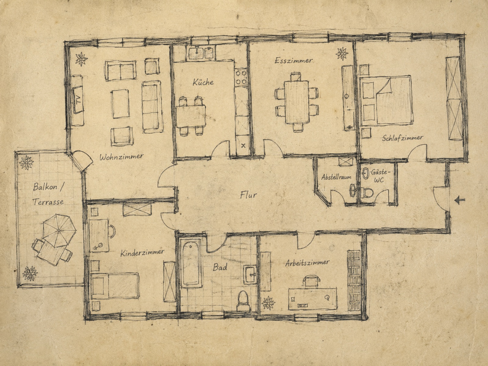 3D floor plans — Before